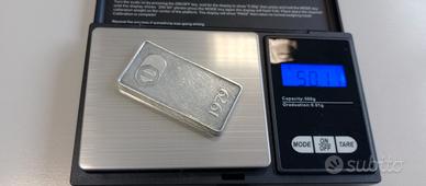 lingotto argento 999 - 50 grammi