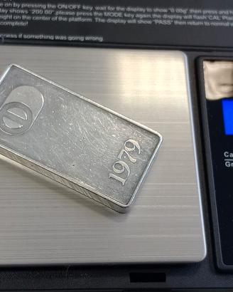 lingotto argento 999 - 50 grammi