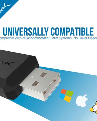 Adattatore USB Scheda Audio Stereo Esterno AU-MMSA