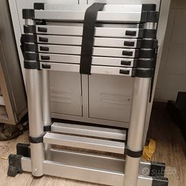 Scala telescopica pieghevole, 2 m + 2,3 m,