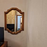 Specchiera Vintage anni '70 in Legno Dorato