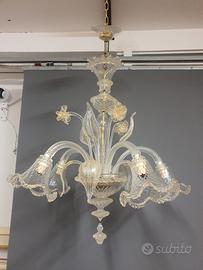 lampadario in vetro di murano 