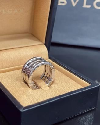 BVLGARI B.zero1 anello quattro fasce oro bianco