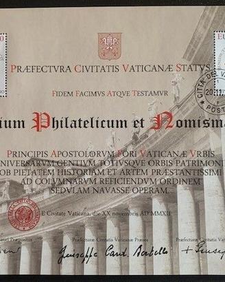 Certificato Filatelico Pontificio