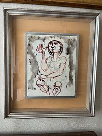 Quadro di Giuseppe Migneco - 22x28 cm