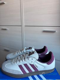 Adidas Samba bianche e bordeaux