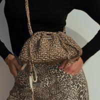 Borsa uncinetto Leopard