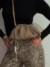 Borsa uncinetto Leopard