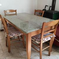 Tavolo da cucina piano in marmo