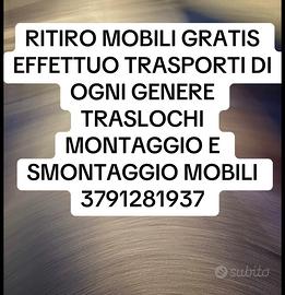 RITIRO MOBILI GRATIS