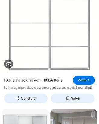 Telai ante scorrevoli armadio ikea