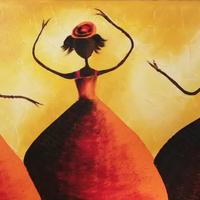 Quadro "ballerine stilizzate"