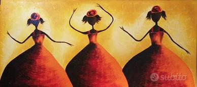 Quadro "ballerine stilizzate"