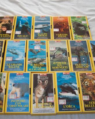 16 VHS sulla vita degli animali