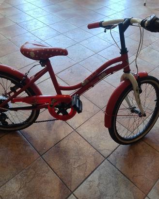 Bici bimba rossa Minnie 