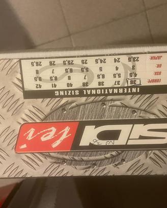 Stivali Moto Vera Pelle Nera SDI 36