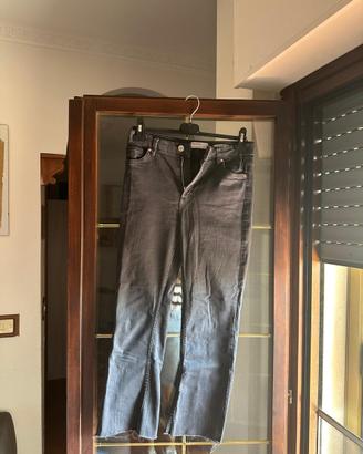 Jeans Bershka donna neri a zampa- taglia 38