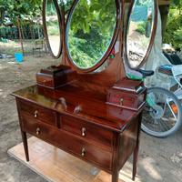 mobile toilette piume mogano 