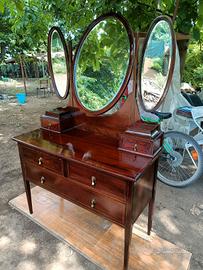 mobile toilette piume mogano 