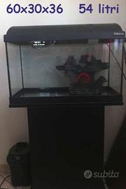 ACQUARIO askoll+mobiletto chiuso+filtro esterno