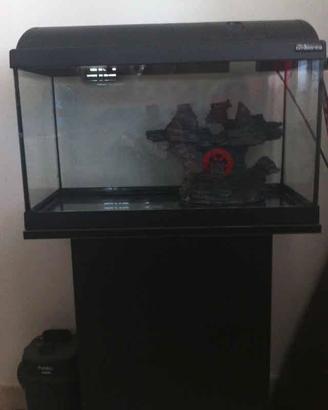 ACQUARIO askoll+mobiletto chiuso+filtro esterno