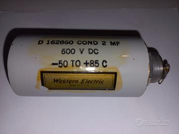 Condensatori nos western electric carta e olio