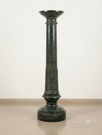 Rara Colonna Classica Scanalata in Marmo Verde Alp