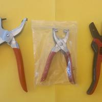 lotto di 3 utensili ( Giardino cuoio monete)