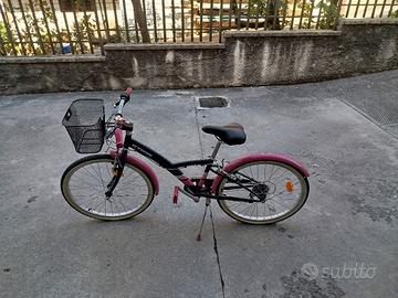 bicicletta 9-12 bambina btwin 24 pollici 
