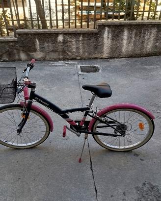 bicicletta 9-12 bambina btwin 24 pollici 