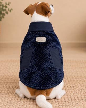 Cappottino Temellini blu scuro per cane