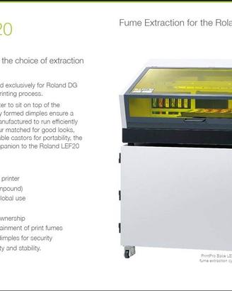 BOFA LEF-20/LEF-200 fume extractor UV printer