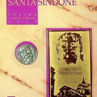 Medaglia e targa Ostensione Sindone 2010 - Bolaffi