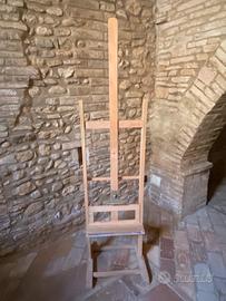 Cavalletto da pittura in legno