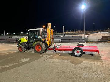 Rimorchio Capriotti monoasse inclinabile