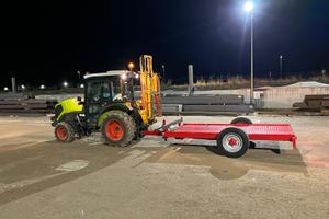 Rimorchio Capriotti monoasse inclinabile