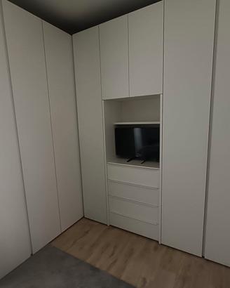 Armadio 6 ante e cassettiera