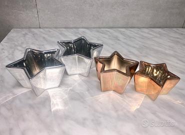 Stelle natalizie porta candele tealight