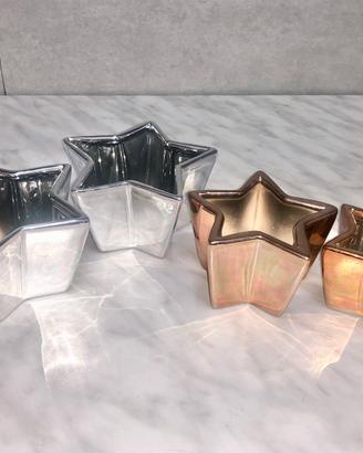 Stelle natalizie porta candele tealight