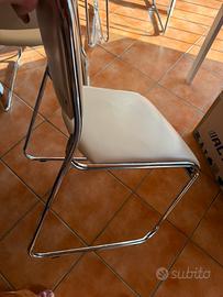 4 Sedie color crema