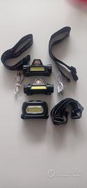 3 torce led frontali 