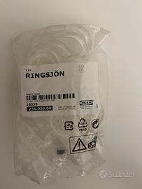 10x IKEA RINGSJON anelli per tenda doccia