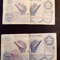 Bancanota Yugoslavia 500000