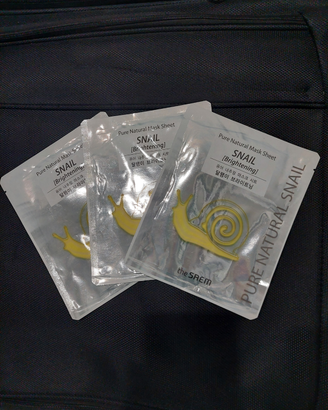 Maschera facciale alla bava di lumache (3 pezzi)