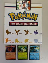 3 Carte Promo Pokemon Starter Set 151 con Poster