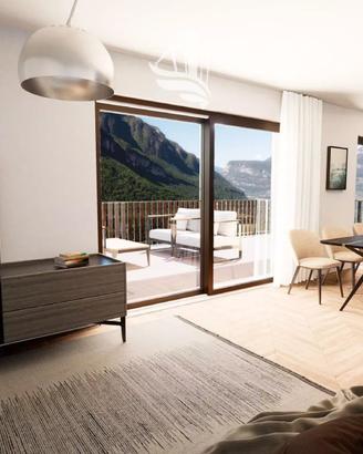 Montagna-Gleno: quadrilocale con vista panoramica