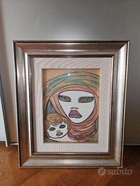 Novella Parigini olio su tela