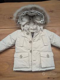 Giubbotto Parka Woolrich bambino bambina Panna