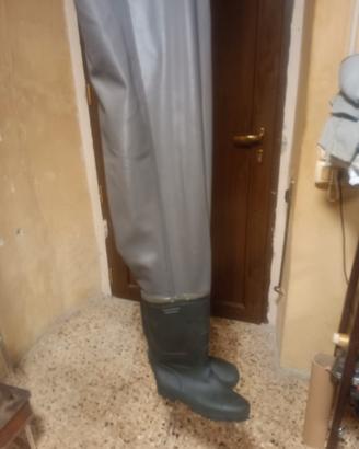 Stivali waders da pesca numero 47/48