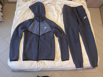 Tuta Completa Nike Tech Windrunner Blu Argento XS